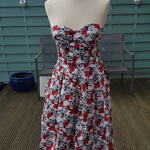 Skulls and Rose&#39;s corset skater dress