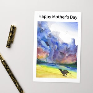 Carte de fête des mères Greyhound Whippet Lurcher Cadeau de chien italien - TEXTE PERSONNALISÉ