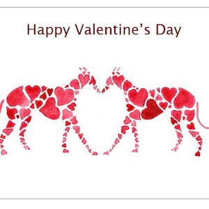 Tarjeta de San Valentín Galgo Whippet Lurcher Regalo de Perro Italiano - TEXTO PERSONALIZADO