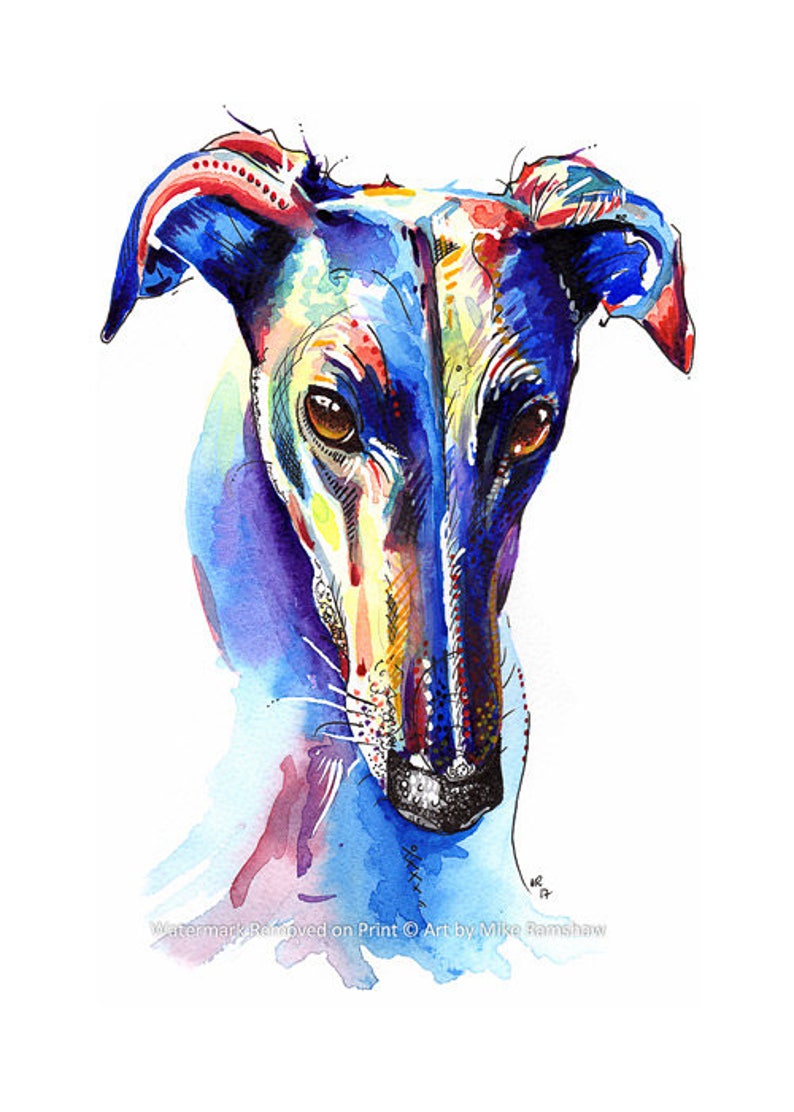 Gifts Birthday Card Greyhound Whippet Lurcher Italian Dog Gift CUSTOM TEXT