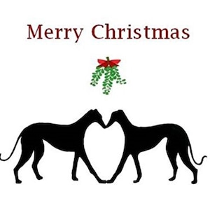 Cartes de Noël pour chien italien Greyhound Whippet Lurcher (cartes de Noël) – 1, 6, 12, 18, 24, 30 tailles de paquet de cartes – LIVRAISON GRATUITE au Royaume-Uni