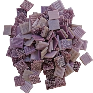 Vitreous Glass Mosaic tile PURPLE 20*20*4 mm for Craft and Art Decoration