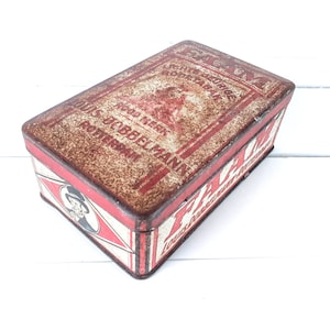 Antique tobacco tin FAAM Louis Dobbelman Rotterdam (1920-1925) • tobacco collector&#39;s item • tobacco box • old tobacco tins