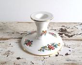 Sweet vintage porcelain candlestick candleholder 39 Ming Rose 39