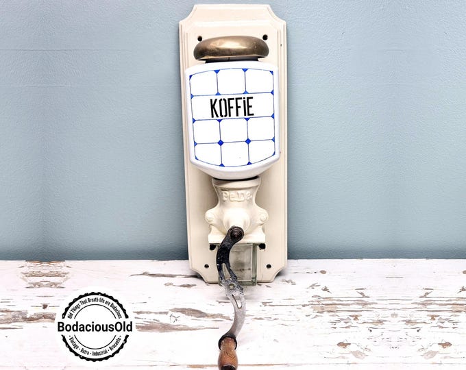 Vintage PeDe Wall Coffee Grinder | Decorative Kitchen Charm