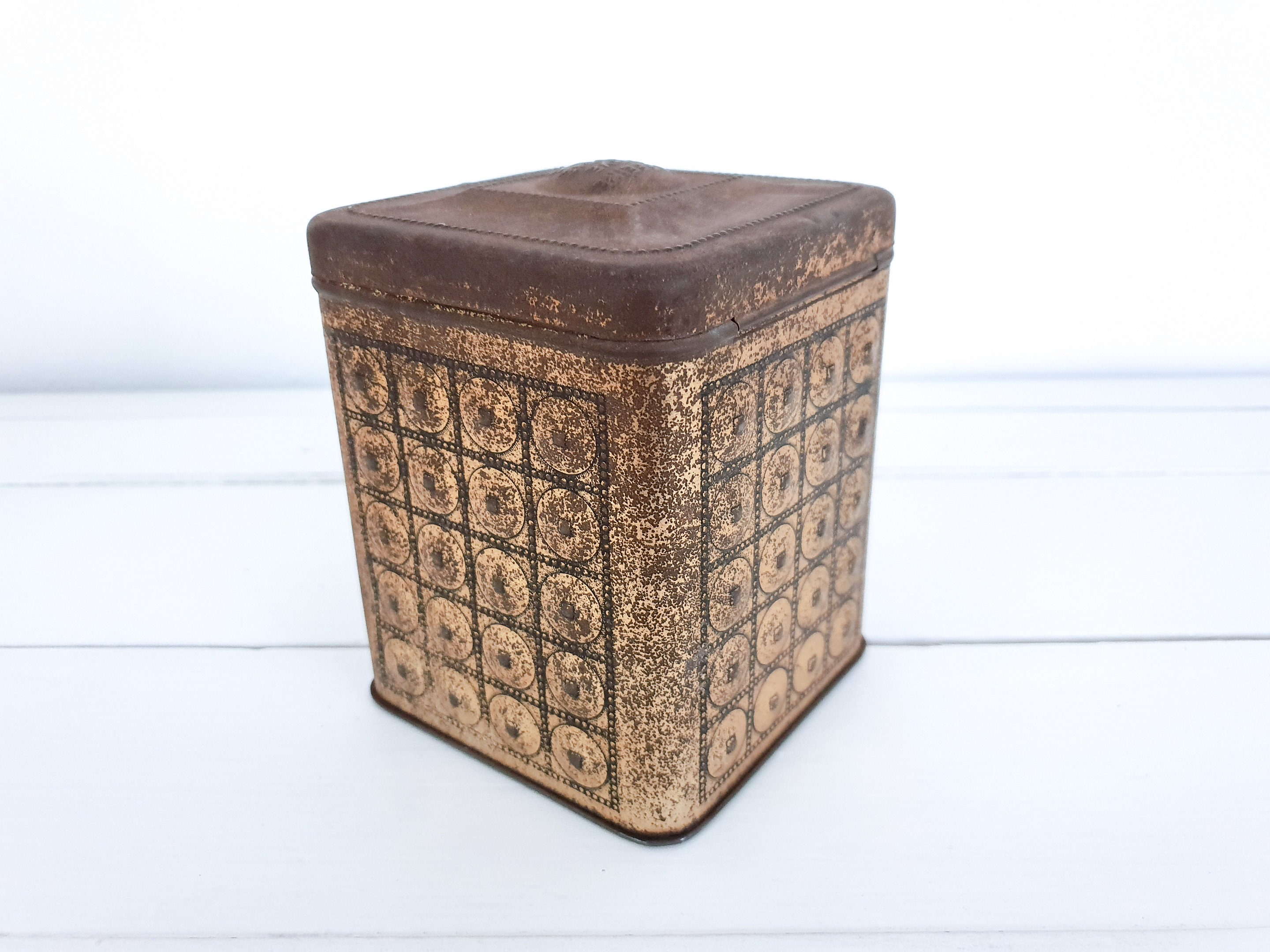 Old Coffee Tin Hag Vintage Tin Storage Canister Kitchen Decoration