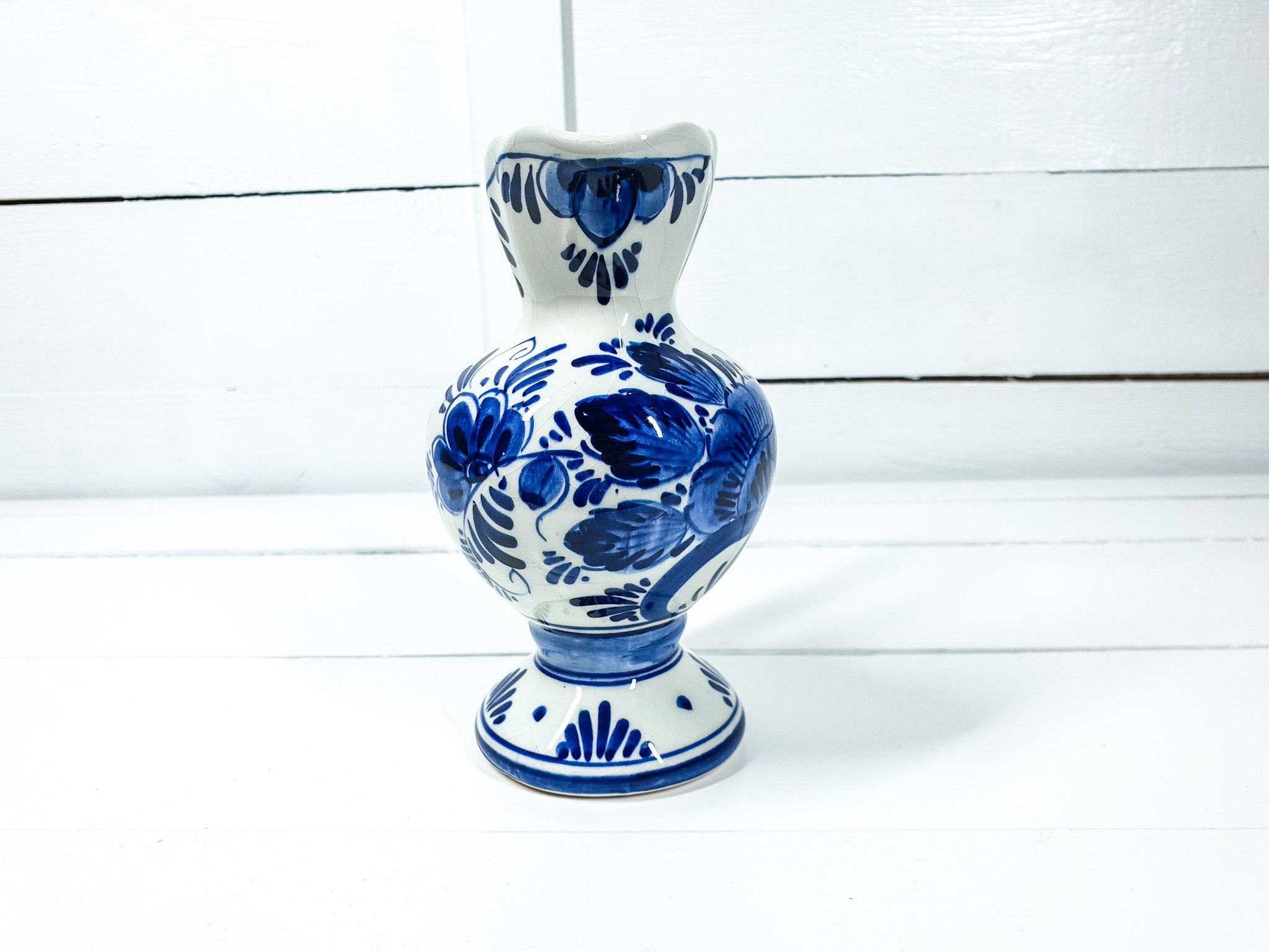Original Delft blue little pitcher handmade • Delfts decorative vase