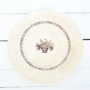 Antique Rörstrand Diana Dinnerware Brown Fruit Basket • antique porcelain tableware • Rorstrand Sweden • Scandinavian