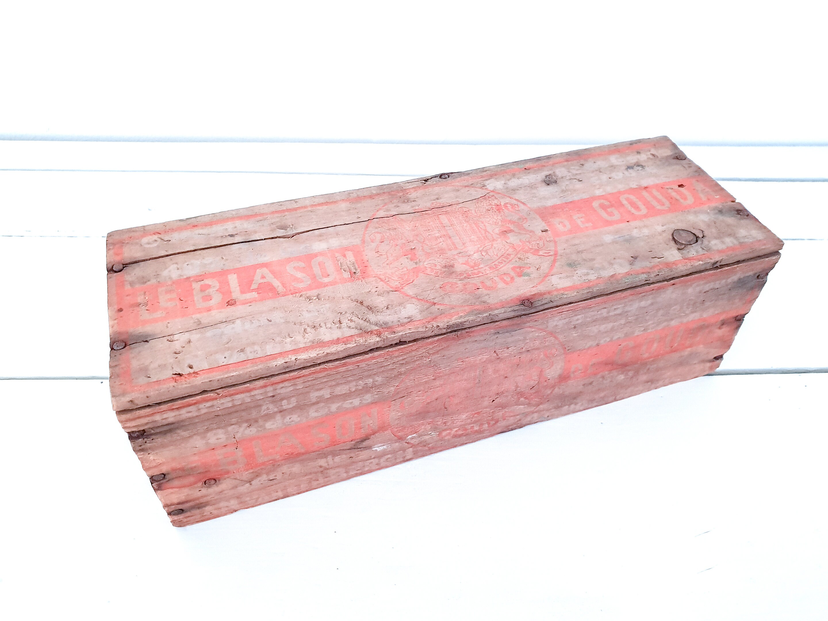 Vintage Wooden Crate Dutch Gouda Cheese Dutch Gouda Small
