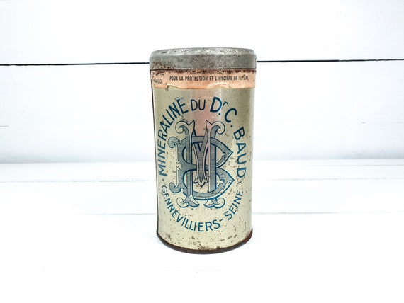 Vintage French Talc Powder Tin Minéraline Du Dr. C. Baud Old - Etsy