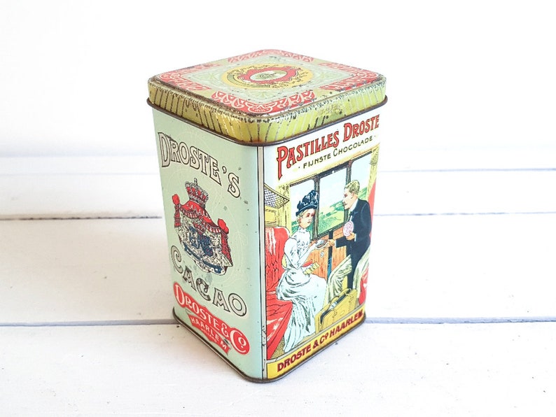Old Dutch Tin Vintage Storage Container Kitchen Decoration Collectible Nurse