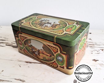 Vintage Dutch tea tin DE Pickwick Tea • antique tea canister • advertisement tin • kitchen storage tins • advertising tin