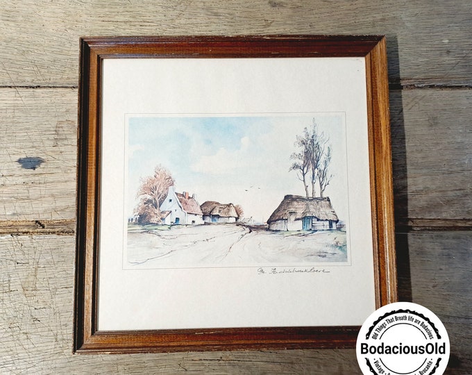 Contemporary Nostalgia - Rustic Dutch Farmhouse Watercolor