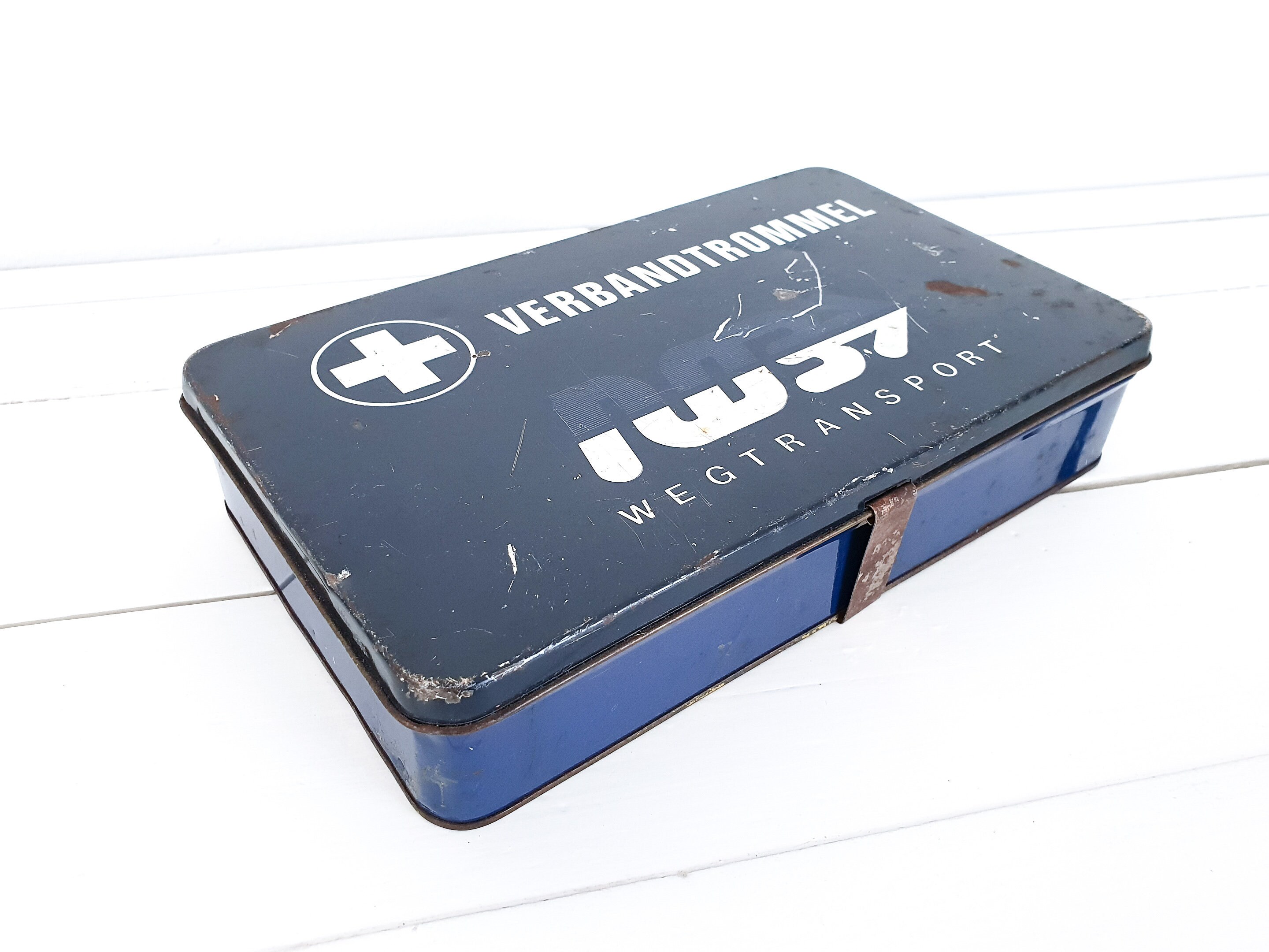 Vintage metal first aid kit • first aid tin • medical kit • first aid