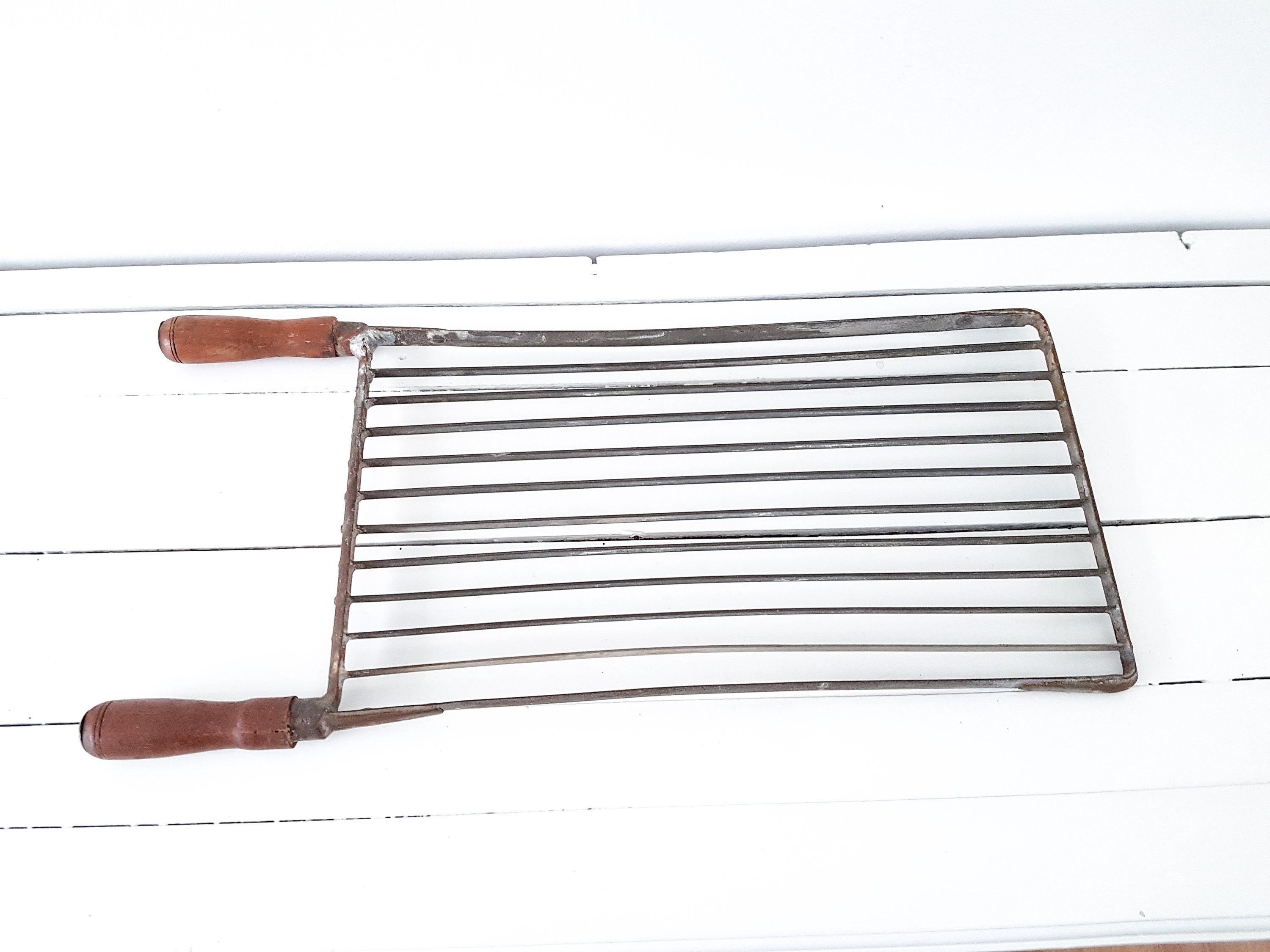 Antique vintage cheese curd cutter/slicer • vintage cheese maker tools