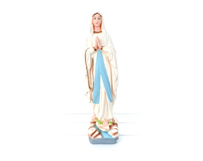 Vintage Virgin Maria figurine • Madonna • old religious figurine • Catholic church • Christmas decoration figurines • decorative ornament