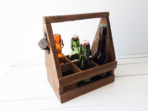 Old Wooden Bottle Crate Old Wooden Crate Vintage Crate Etsy