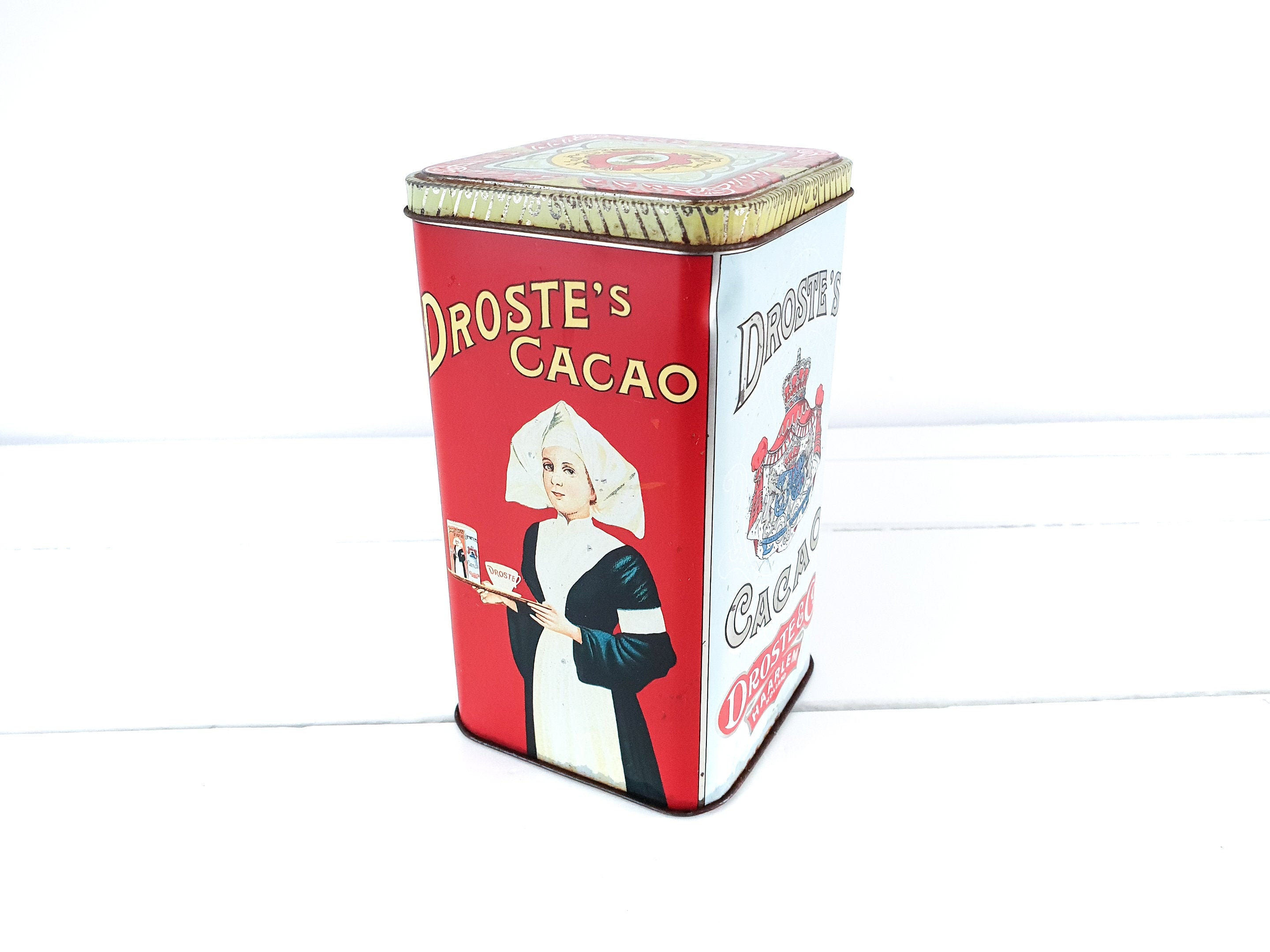 voeden Haas delen Oud blikje Droste Cacao vintage blik verpleegster - Etsy Nederland