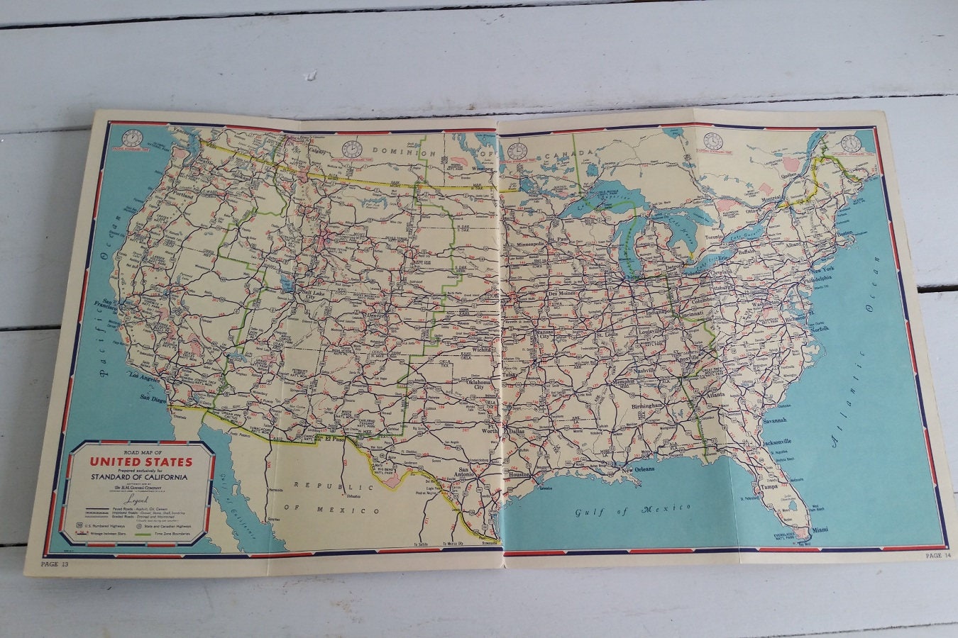Vintage road map 'Oregon' * vintage folding road map * old ... Vintage road map 'Oregon' * vintage folding road map * old ...
