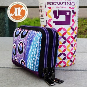 Zara Double Zip Mini  Accordion Wallet - PDF Sewing Pattern - RLR Creations