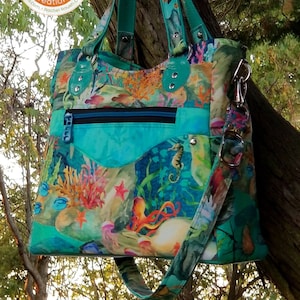 Patrón en PDF del bolso Emilina con bolsillo divisor con cremallera - RLR Creations