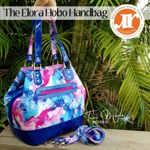 Elora Hobo Handbag  PDF Pattern - 2 Size options -   RLR Creations