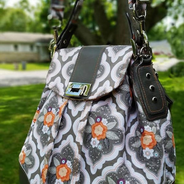 Trenta Bucket Bag PDF Sewing Bag Pattern- Convertible Shoulder, Crossbody, Backpack - RLR Creations