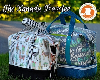 Xanadu Traveler PDF Sewing Bag Pattern- Includes 2 Sizes and 2 Options - RLR Creations