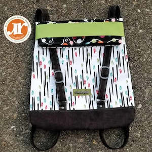 Izzi Reversible Backpack PDF Sewing Pattern- Includes two sizes  RLR Creations