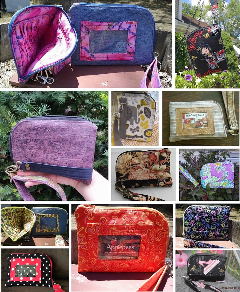 Pode incluir: Uma cole&ccedil;&atilde;o de 11 bolsas com z&iacute;per diferentes com v&aacute;rios padr&otilde;es e designs. As bolsas s&atilde;o feitas de diferentes tecidos, incluindo denim, corti&ccedil;a e estampas florais. Algumas bolsas t&ecirc;m janelas de pl&aacute;stico transparente, enquanto outras t&ecirc;m uma frente de tecido s&oacute;lida. As bolsas s&atilde;o de diferentes tamanhos e formas, e seriam &oacute;timas para carregar itens pequenos como chaves, maquiagem ou dinheiro.