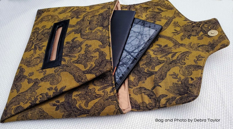 The Mexi Envelope Clutch Origami Envelope Inspired Silhouette PDF Pattern RLR Creations image 9