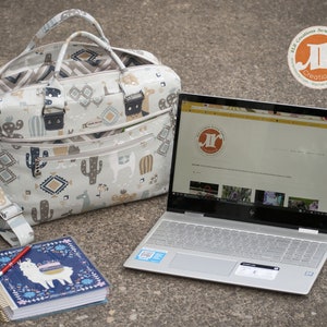 Percival Laptop Top Briefcase Bag - Work/Travel Bag  PDF Pattern-  RLR Creations