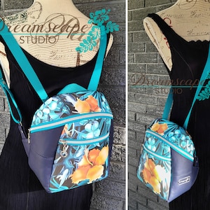 Peregrina Crosspack Backpack to Crossbody Bag PDF Sewing Pattern RLR Creations image 4