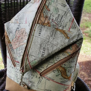 Andrea's Rucksack Bag PDF Sewing Bag Pattern- Pattern includes 2 sizes RLR Creations image 2