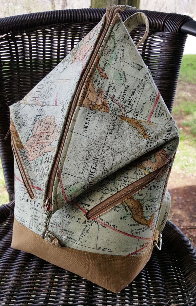 Andrea's Rucksack Bag PDF Sewing Bag Pattern- Pattern includes 2 sizes RLR Creations image 2
