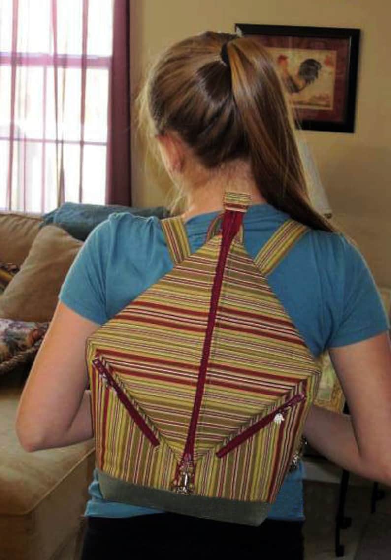 Andrea's Rucksack Bag PDF Sewing Bag Pattern- Pattern includes 2 sizes RLR Creations image 3