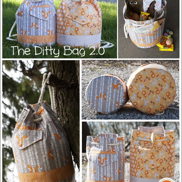 Ditty Bag 2.0 Pattern - The Everything Bag PDF Sewing Pattern Toiletry Bag Travel Bag  RLR Creations