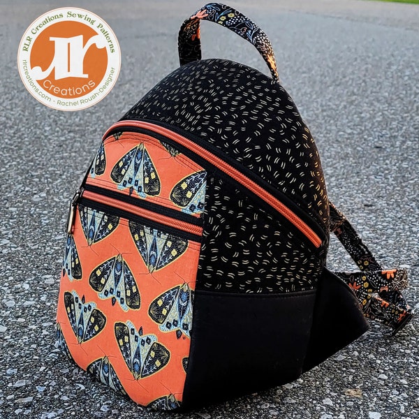 Peregrina Crosspack -Backpack to Crossbody Bag - PDF Sewing Pattern - RLR Creations