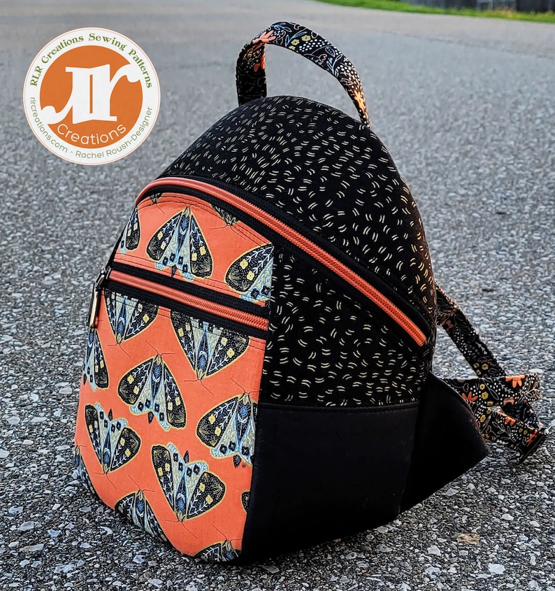 Peregrina Crosspack Backpack to Crossbody Bag PDF Sewing Pattern RLR Creations image 1