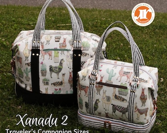 Xanadu II, The Traveler's Companion PDF Sewing Bag Pattern- Includes 2  new Sizes (Tote and Mini) and 2 Options - RLR Creations