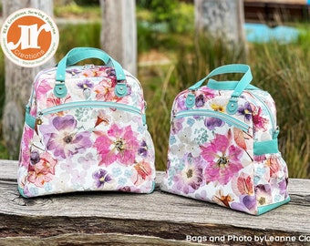 The Wayfarer 2 Traveler Totes -  2 sizes included - Travel Tote Bag PDF Sewing Pattern - RLR Creations
