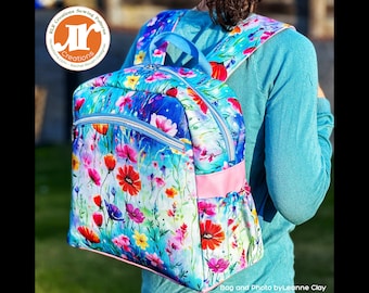 The Wayfarer 2 Traveler Backpack - Full Size Backpack PDF Sewing Pattern - RLR Creations