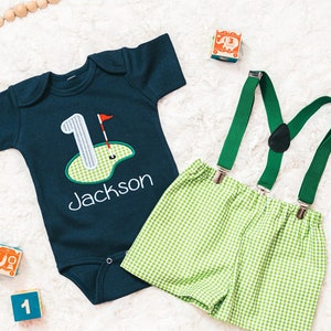 Golf Birthday Shirts, First Birthday Shirts, Boy Golf Shirts, Personalized Shirts, Boy Golf T-Shirt, Boy Birthday Outfit, Boy Clothing Set