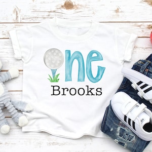 First Birthday Shirts, Golf Birthday Shirts,Boy Golf Shirts, Personalized Shirts, Boy Golf T-Shirt, Boy Birthday Outfit, Boy Golf Bodysuit