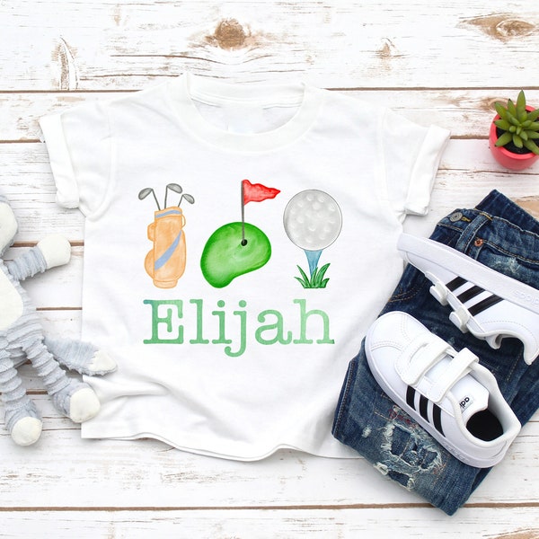 Golf Birthday Shirts, First Birthday Shirts, Boy Golf Shirts, Personalized Shirts, Boy Golf T-Shirt, Boy Birthday Outfit, Boy Golf Bodysuit