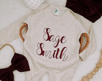 Baby Girl Coming Home Outfit Baby Girl Clothes Personalized Baby Girl Gift Personalized Baby Girl Outfit Newborn Girl Clothes Newborn Hat