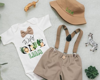 Jungle Birthday Shirt, Safari Birthday Baby Boy, First Birthday Boy Safari Birthday Outfit, Safari 1st Birthday Outfit, Baby Safari Outfit