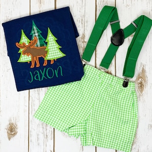 Toddler Boy Christmas Outfit, Baby Boy Holiday Outfit, Newborn Christmas Outfit, Boy Christmas Shirt, Christmas Outfit Baby Boy, Deer Shirts