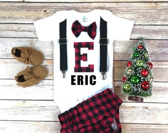 Christmas Truck Shirt Christmas Baby Outfit Christmas Boy Etsy