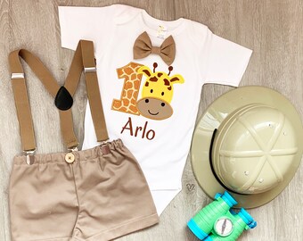 safari birthday outfit boy